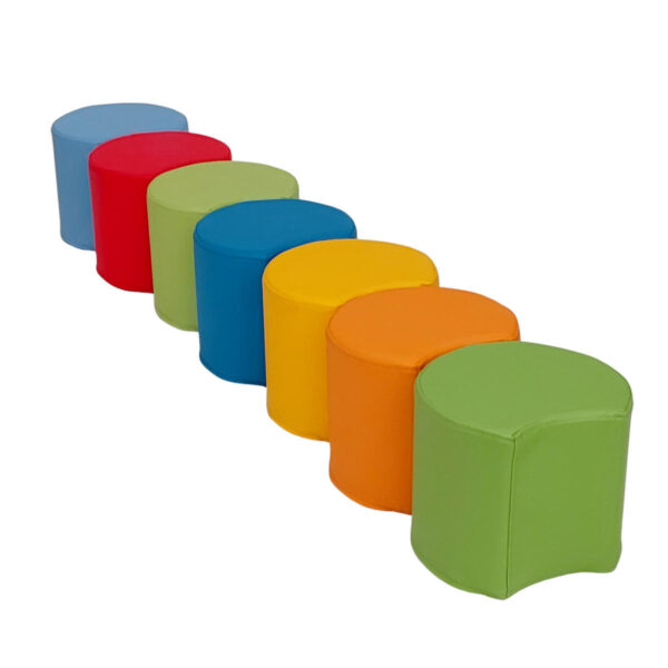 Set siedmych taburetiek  ø 26 cm x 30 cm